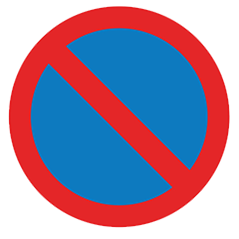 rambu lalu lintas eropa: Dilarang Parkir
