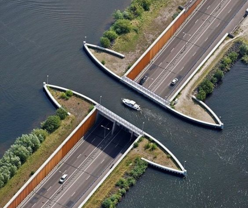 Belanda - jembatan veluwemeer aquaduct
